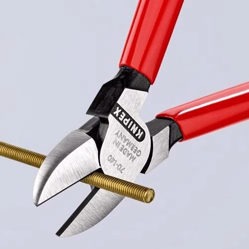 Seitenschneider Länge 140mm Kopf poliert Kunststoff-Überzug KNIPEX