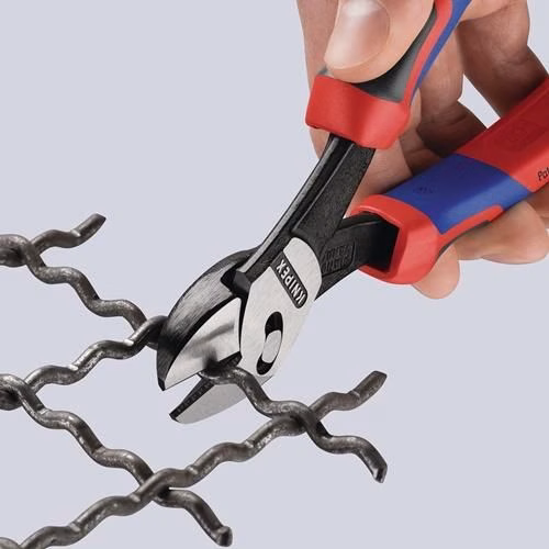 Hochleistungsseitenschneider TwinForce® Länge 180mm poliert Comfort-Griff KNIPEX