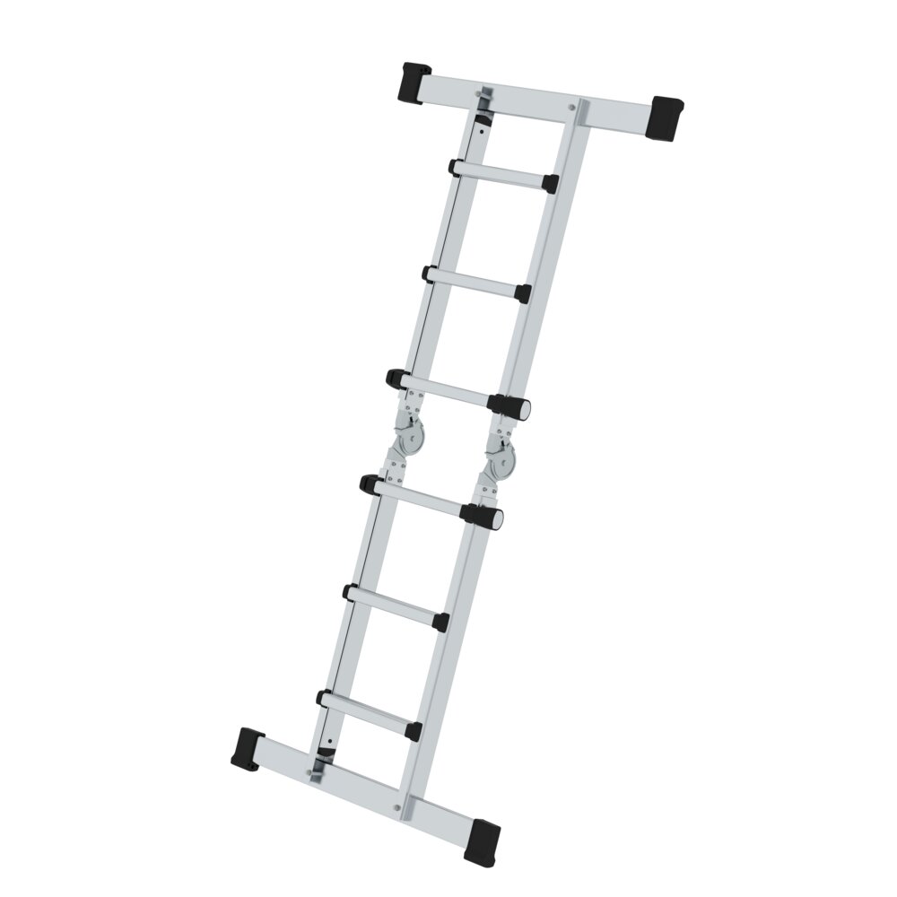 Produktbild (Abb. Ähnlich) 3812780 Munk Teleskopleiter 4-teilig mit Traverse 4x3 Sprossen