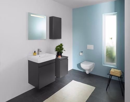 Detailbild 4075137 Geberit Renova Plan Wand-WC Tiefspüler Rimfree, weiß
