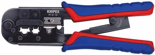 Pinza crimpatrice per connettori Western, lunghezza 190 mm, marca KNIPEX. Pinza crimpatrice per connettori Western, lunghezza 190 mm, KNIPEX, della categoria pinze di presa, codice articolo 4000810437