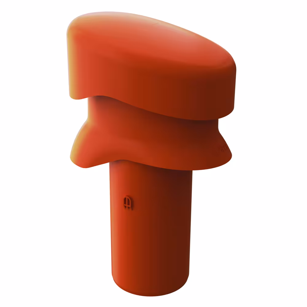 Venduct Be-/Entlüfterrohr kurz DN 110 dunkelbraun, mit Wellengitter aus der Kategorie Steildachdurchgänge mit der GTIN 4027822841297 Venduct Be-/Entlüfterrohr kurz DN 110 mit Wetterkappe, Wellengitter von der Marke Klöber aus der Kategorie Steildachdurchgänge