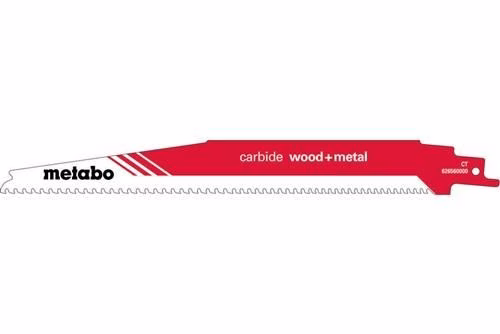 Säbelsägeblatt carbide wood + metal 3–4 mm / 6–8 Teeth per Inch (TPI) hartmetallbestückt Stück / Karte METABO aus der Kategorie Säbelsägeblatt mit der Teilenummer 8000603294