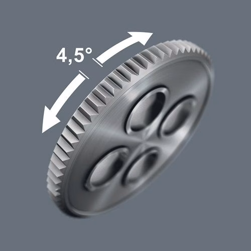 Clé à cliquet réversible à levier 8007 B VDE 3/8″ 80 dents isolée VDE WERA