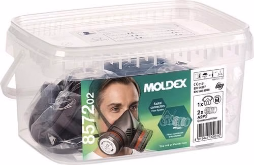 Atemschutzbox 857202 A2P2 R D – Serie 8000 1x800201,2x807001,2x850001,2x809001 von der Marke Moldex Atemschutzbox 857202 A2P2 R D – Serie 8000 1x800201,2x807001,2x850001,2x809001 aus der Kategorie Atemschutzmasken und Filter mit der Teilenummer 4000370730