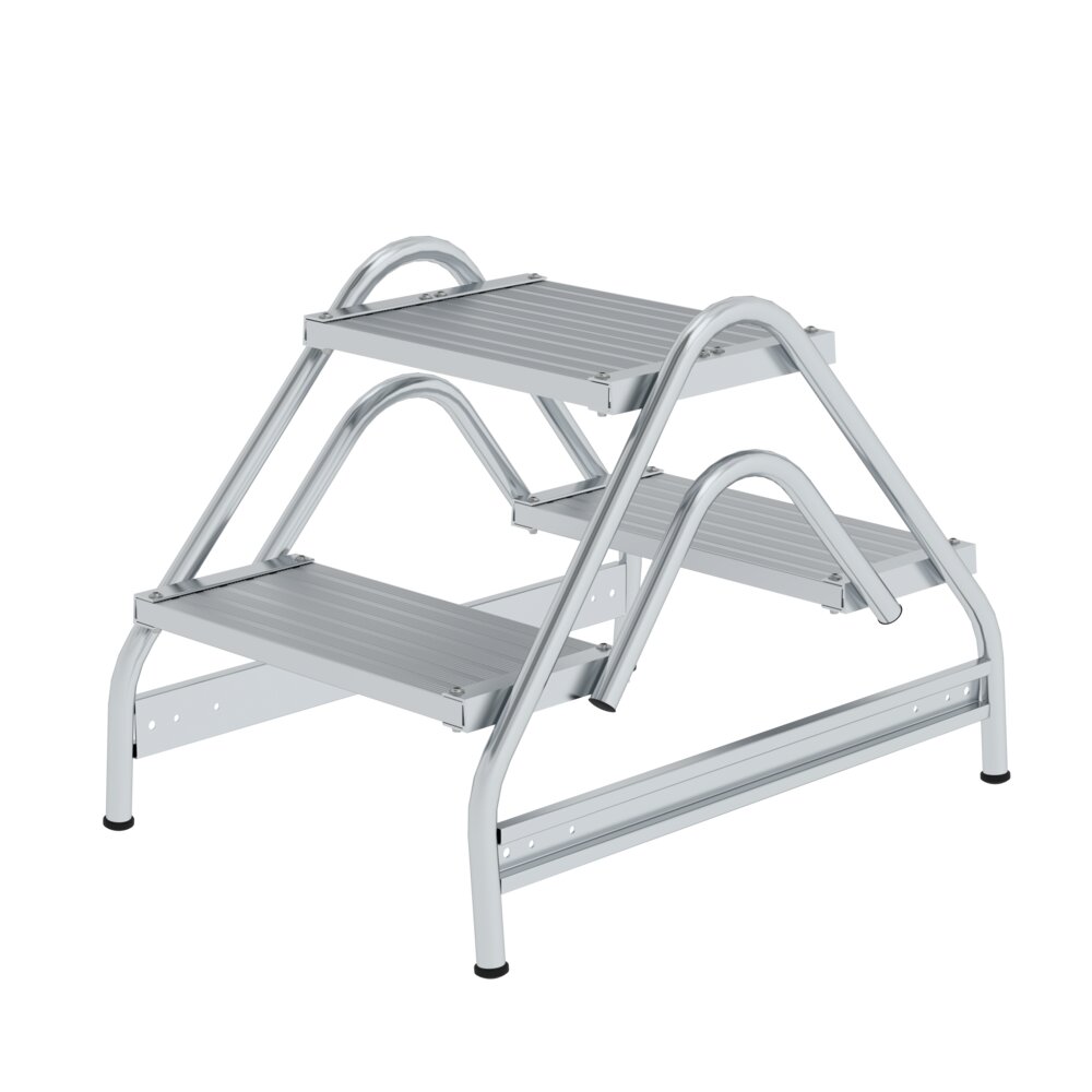 Munk Arbeitspodest beidseitig begehbar Aluminium geriffelt aus der Kategorie Podesttreppen mit der Artikelnr. 050059, Moebel, Krippe, Babybett