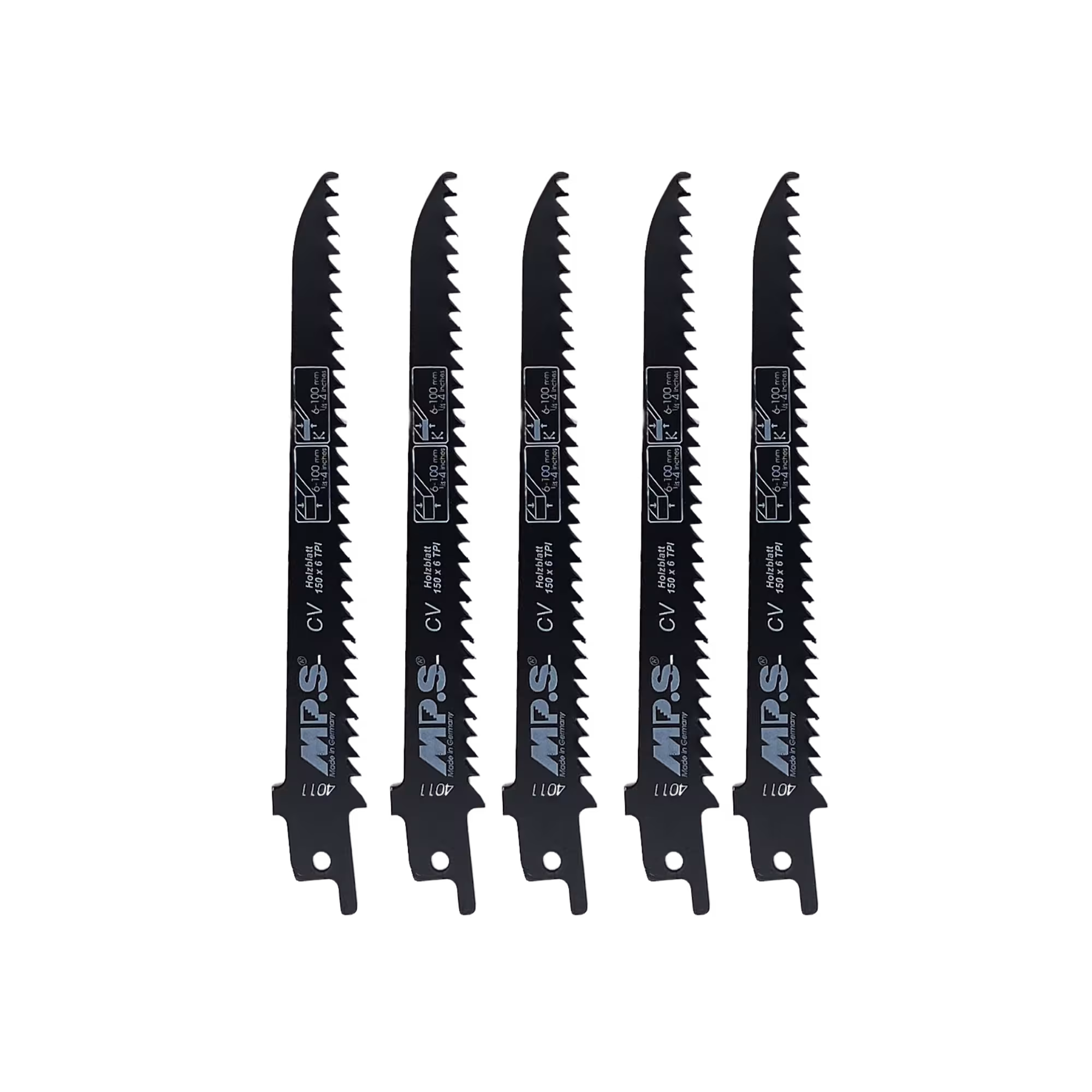 Zusatzbild des Artikel CV-Säbelsägeblatt gefräst und geschränkt GL 150/VL 130mm, ZT 4,2mm aus der Kategorie Säbelsägeblatt