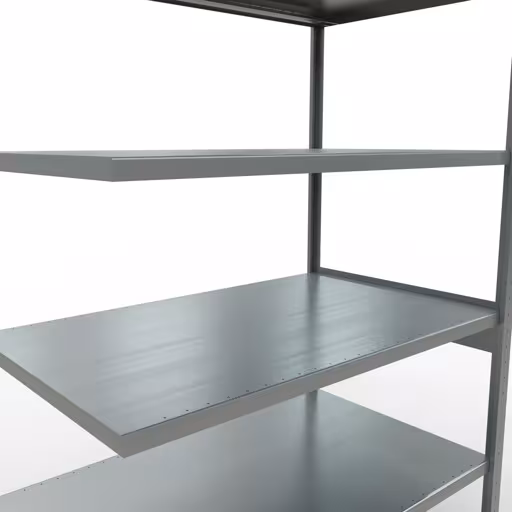 Abbildung Nr 11 des Artikels Anbauregal, Fachbodenregal Stecksystem MULTIplus250, 2500 x 1300 x 800 mm (HxBxT), 6 Fachböden, Längenriegel, verzinkt aus der Produktgruppe Stecksystem von der Marke Schulte Lagertechnik