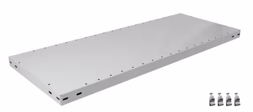 Zusatz-Fachboden MULTIplus250 750 x 400, RAL 7035 lichtgrau, inkl. 4 Fachbodenträgern von der Marke Schulte Lagertechnik aus der Produktreihe Stecksystem