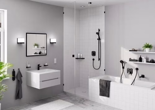 Hansgrohe wandhouder Porter S voor handdouches mat zwart
