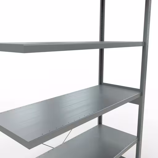 Stecksystem Anbauregal 2500x1300x500 mm, Typ 250 kg, verzinkt von Schulte Lagertechnik aus der Kategorie Stecksystem