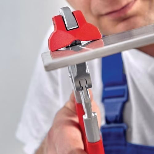 Fliesenlochzange Länge 250 mm CV-Stahl Griff Kunststoff-Überzug KNIPEX