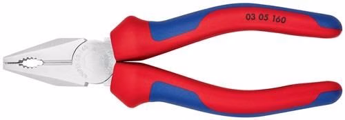 Detailbild 4037267 Kombizange Länge 160 mm verchromt Mehrkomponenten-Hülle KNIPEX