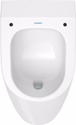 Detailbild 4026837 Duravit Urinal Rimless ME by Starck, weiß Abgang waagerecht, Ausführung für Deckel