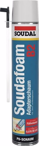 1K-Montageschaum SOUDAFOAM 750 ml B2 champagner mit Einweghandschuhen Dose SOUDAL von der Marke 1K-Montageschaum SOUDAFOAM B2 champagner mit Einweghandschuhen Dose SOUDAL aus der Kategorie PU-Schaum mit der Teilenummer 4000353901