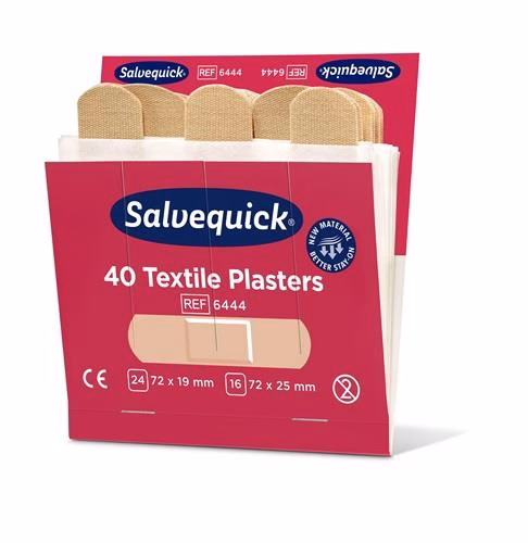 Pflasterstrips Salvequick elastisch 6 Nachfüllpack je 40 Stück SALVEQUICK