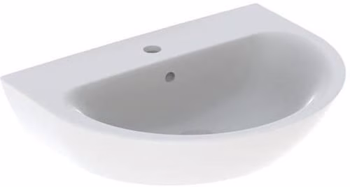 Lavabo Renova avec trou de robinetterie et trop-plein, 650 x 500 mm, blanc, marque GEBERIT Lavabo RENOVA avec trou de robinetterie et trop-plein, blanc, GEBERIT, de la catégorie lavabos, référence 6000642790