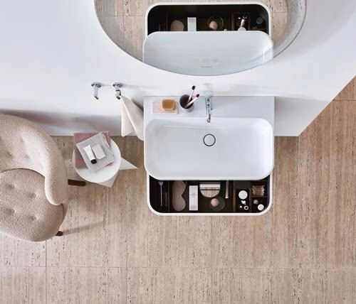 Duravit C.1 Einhebel-Waschtischmischer M ohne Zugstange, Chrom Hansgrohe