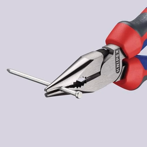 Spitzkombizange Länge 145mm poliert Comfort-Griff schwarz atramentiert KNIPEX