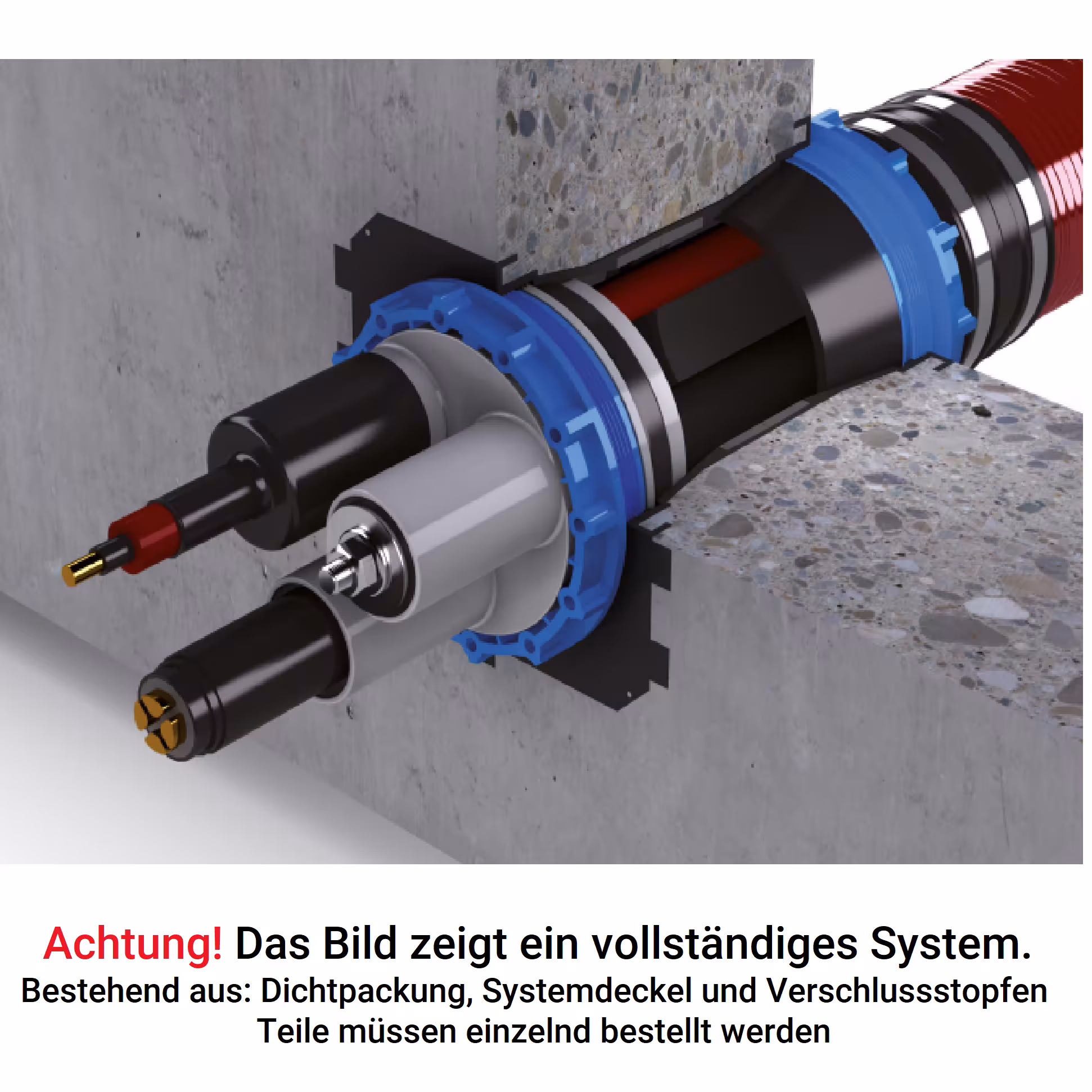 UGA KD110 Doppel Dichtpackung Mauer Kabel Durchführung KD110-K2/100 Doppel-Dichtpackung aus der Kategorie Kabelschutz mit der GTIN 4251582401426 KD110 Doppel Dichtpackung Mauer Kabel Durchführung UGA System-Technik von der Marke UGA System-Technik aus der Kategorie Kabelschutz