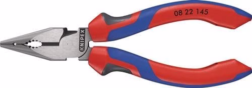 Spitzkombizange Länge 145mm poliert Comfort-Griff schwarz atramentiert KNIPEX