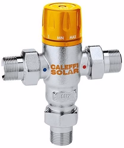 Solar-Thermomischer 252 für Eingangstemperaturen bis 100 GrC 3/4 Zoll für Eingangstemperaturen bis 100 °C CALEFFI aus der Kategorie Zubehör Thermosolar mit der Teilenummer 7000535086