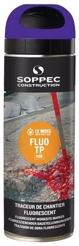 SOPPEC FLUO TP 500 ml spuitbus voor markering op de bouwplaats, uit de categorie markeersprays met artikelnummer 4000354134