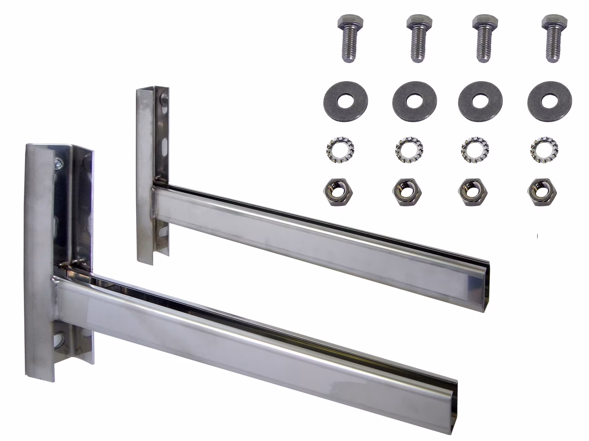 Doppelwandige DW Konsole mit K-Profil Länge 400 mm aus der Kategorie Edelstahl Abgassystem doppelwandig mit der Artikelnr. 671232