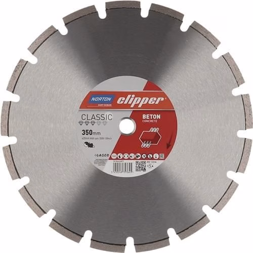 Diamanttrennscheibe Classic Beton Durchmesser 300 mm Bohrung 20 mm 2,8 mm 10 mm NORTON von der Marke Norton Clipper Diamanttrennscheibe Classic Beton Segmenthöhe 10 mm NORTON CLIPPER aus der Kategorie Trennscheiben mit der Teilenummer 4200001413