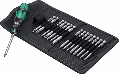 Schraubendrehersatz KK 60 17-teilig mit Handhalter und Wechselklinge Falt-Tasche WERA