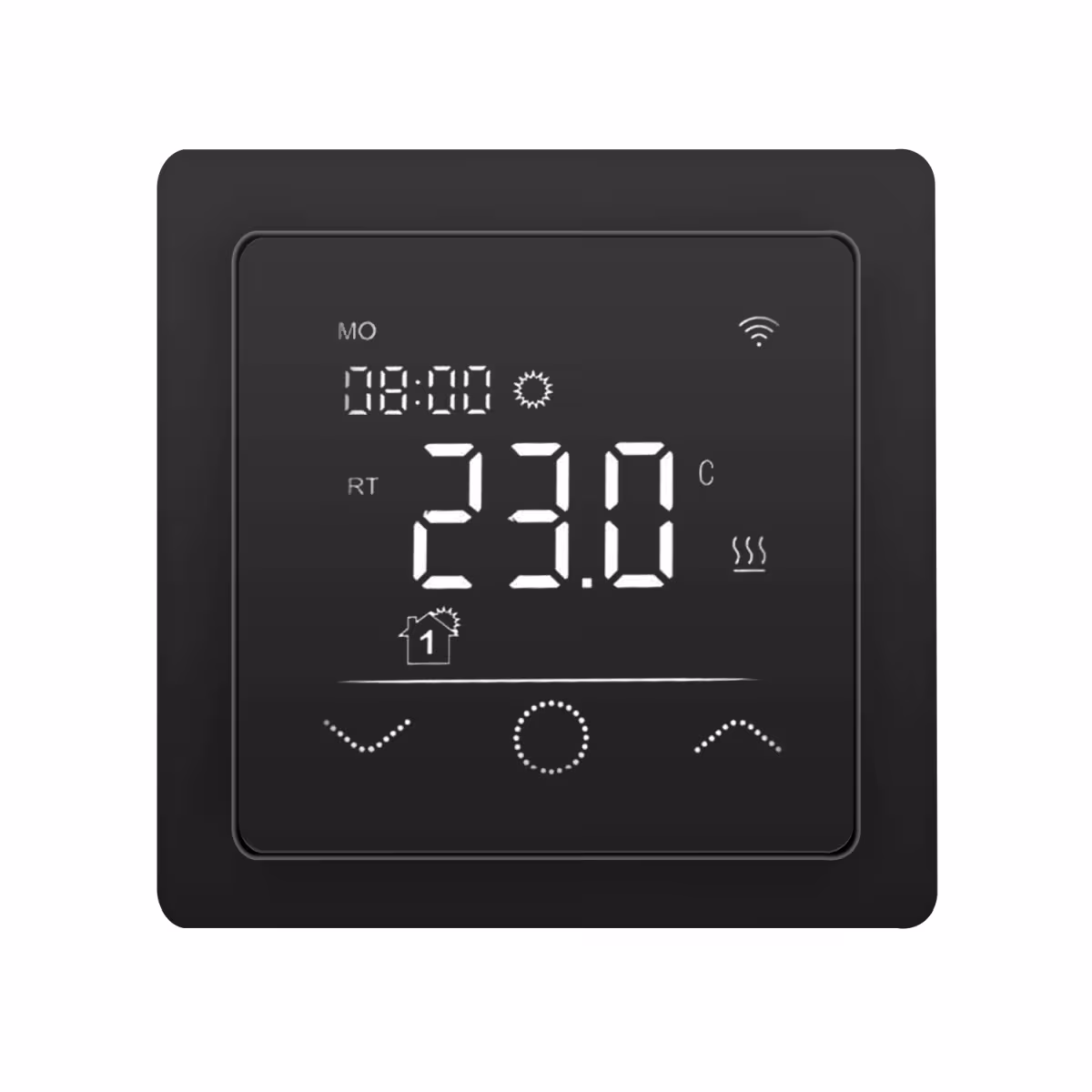 HoWaTech Temperaturregler WLAN Touch 750 schwarz | für elektrische Fußbodenheizung | tuya App mit der GTIN 4250409106599 HoWaTech Temperaturregler WLAN Touch 750 schwarz | für elektrische Fußbodenheizung | tuya App von HoWaTech mit der Artikelnr. 906043