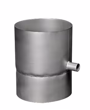 Einwandiges EW Rohrelement mit Kondensatablaufrinne D250 BL= 190 mm aus der Kategorie Edelstahl Abgassystem einwandig mit der Artikelnr. 670457