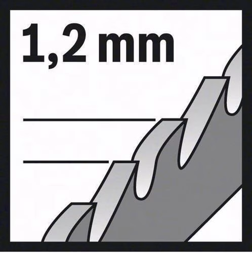 Lama per seghetto alternativo T 321 AF lunghezza totale 132 mm passo dei denti 1,2 mm BIM 5 pezzi / scheda BOSCH