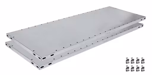 Zusatz-Fachboden MULTIplus150 1000 x 300, verzinkt, inkl. 4 Fachbodenträgern - 2-er Pack aus der Kategorie Zubehör mit der Artikelnummer 17230-2-K