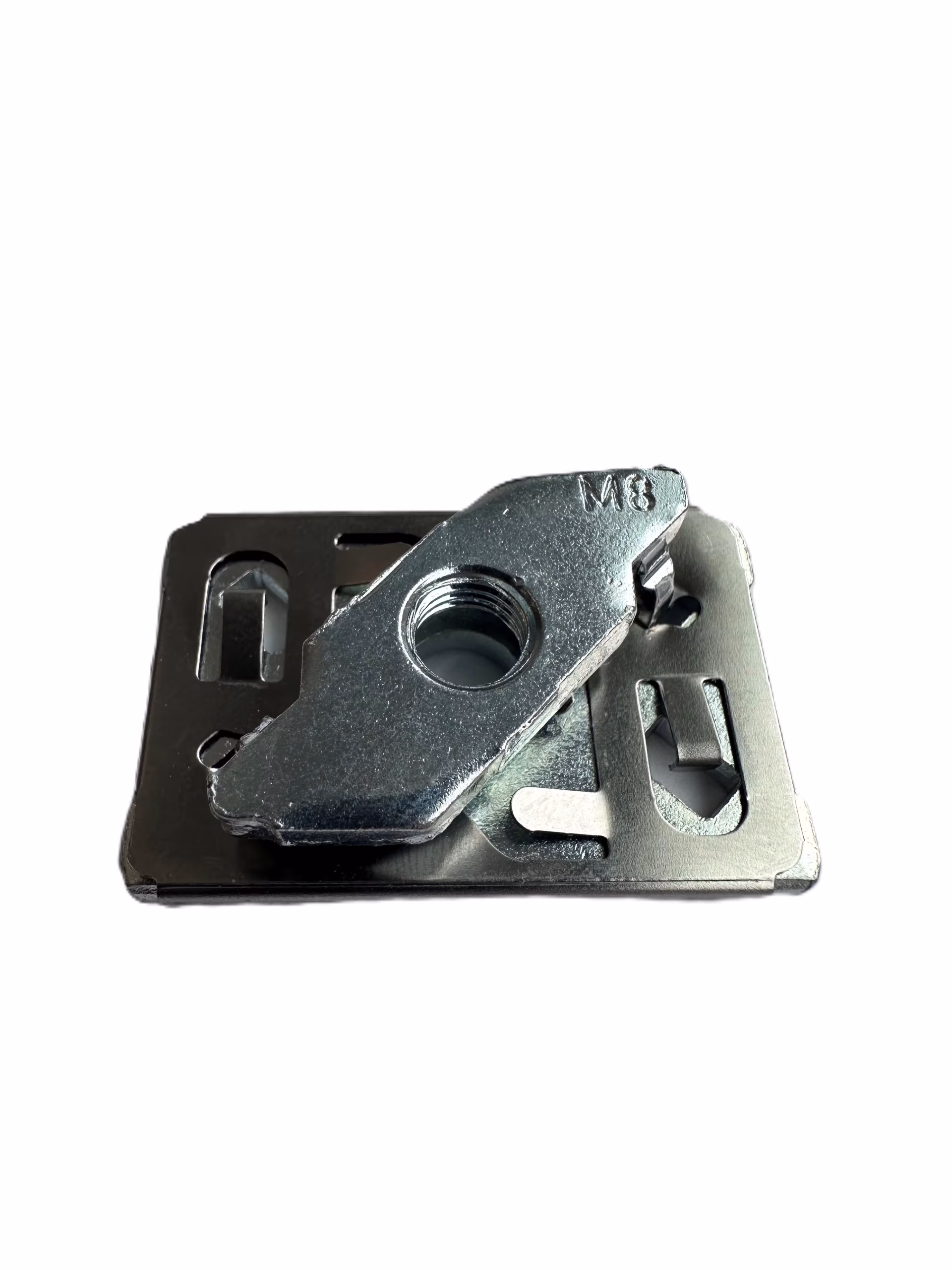 10 Stück - FX ClickFit Gleitmutter / Schnellbefestiger M8 27/18, 28/30, 38/40, 40/60 von der Marke Fixotec 10 Stück - FX ClickFit Gleitmutter / Schnellbefestiger M8 27/18, 28/30, 38/40, 40/60 aus der Kategorie Profil 27/18 und 28/30 | 30/15 und 30/30 mit der Artikelnummer 10-80307, Pistole, Waffe