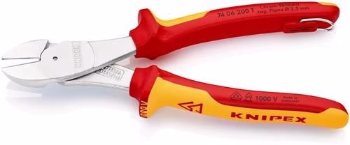 Kraftseitenschneider Länge 200mm VDE Form 0 mit Öse KNIPEX