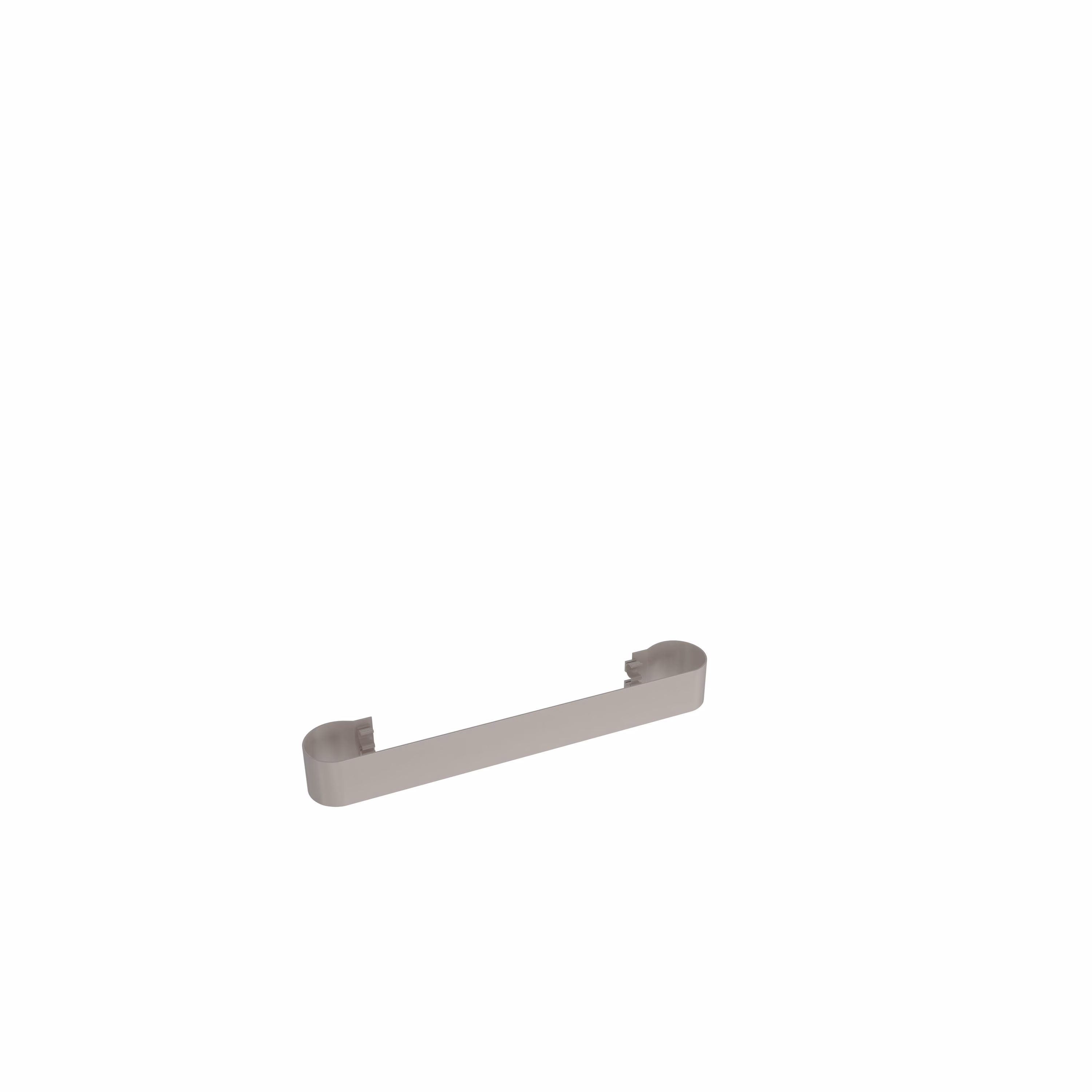 Ohne Text 2208575 MERT Handtuchhalter ELLIPSE 400mm, Verkehrsweiss RAL 9016, glatt glänzend