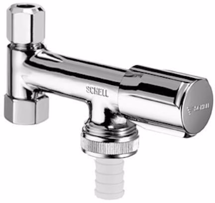 Geräteventil COMFORT chrom, für Eckventile 3/8Zoll SCHELL aus der Kategorie Eckventile/Zulaufventile mit der Teilenummer 6000575354