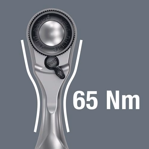 Clé à cliquet réversible à levier 8008 A Zyklop Mini 3 1/4″ 60 dents WERA