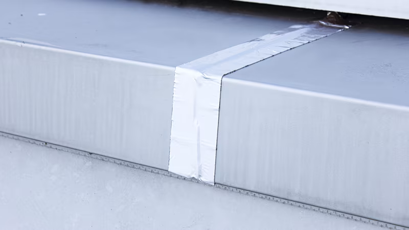 Butylband 100 mm breit x 10 m, ALU-BLANK Aluminium