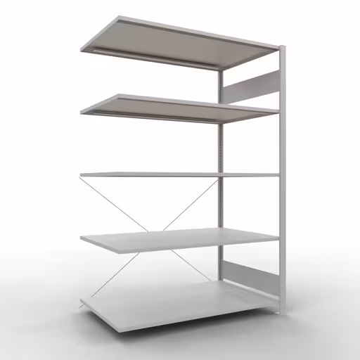 Stecksystem Anbauregal 2000x1300x800 mm, Typ 150 kg, lichtgrau von der Marke Schulte Lagertechnik Stecksystem Anbauregal 2000x1300x800 mm, Typ 150 kg, lichtgrau aus der Kategorie Anbauregal mit der Artikelnummer 32685-130