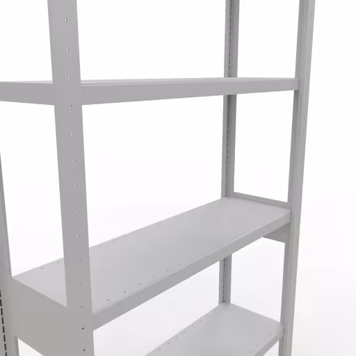 Produktbild Nr 12 des Artikels Grundregal, Fachbodenregal Stecksystem MULTIplus330, 2500 x 1000 x 300 mm (HxBxT), 6 Fachböden, Längenriegel, RAL 7035 lichtgrau Abbildung Nr 12 des Artikels Grundregal, Fachbodenregal Stecksystem MULTIplus330, 2500 x 1000 x 300 mm (HxBxT), 6 Fachböden, Längenriegel, RAL 7035 lichtgrau aus der Produktgruppe Stecksystem von der Marke Schulte Lagertechnik