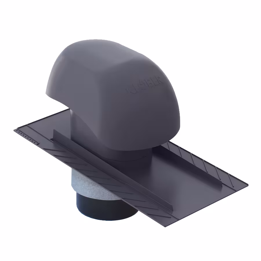 Venduct Be-/Entlüftungs-Set Anschluss an DN 160 für Schiefer und Biber anthrazit, wärmegedämmt von der Marke Klöber Venduct Be-/Entlüftungs-Set Typ Farbe: Anthrazit (Klöber Standardfarbe) aus der Kategorie Steildachdurchgänge mit der Artikelnr. KE0563-3-GD-0429