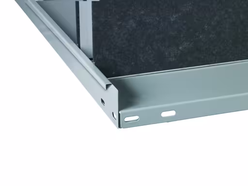 Andere Ansicht des Artikels Grundregal, Büro-Fachbodenregal Schraubsystem MULTIplus85, 2000 x 750 x 300 mm (HxBxT), 6 Fachböden, verzinkt, mit Anschlagleiste aus der Kategorie Büroregale