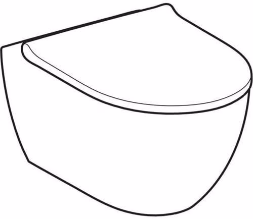 Technische Zeichnung 3983074 Geberit Acanto Set Wand-WC mit WC-Sitz, Tiefspüler TurboFlush, geschlossene Form, Tiefe: 53cm, weiß