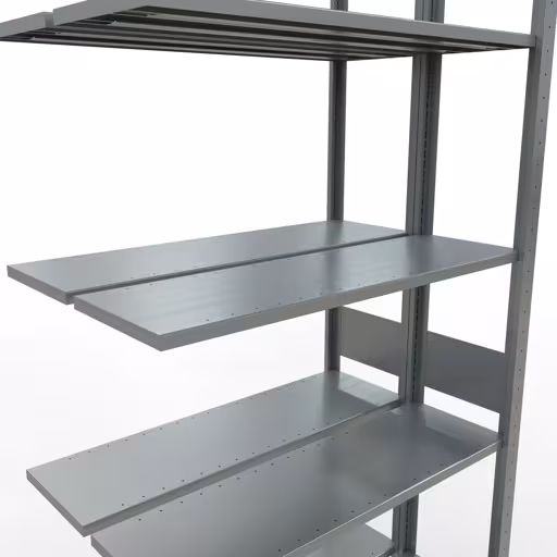 Produktbild Nr 13 des Artikels Anbauregal, Doppelregal, Fachbodenregal Stecksystem MULTIplus150, 3000 x 1000 x (2x300) mm (HxBxT), 2x7 Fachböden, Längenriegel, verzinkt Abbildung Nr 13 des Artikels Anbauregal, Doppelregal, Fachbodenregal Stecksystem MULTIplus150, 3000 x 1000 x (2x300) mm (HxBxT), 2x7 Fachböden, Längenriegel, verzinkt aus der Produktgruppe Fachbodenregale von der Marke Schulte Lagertechnik