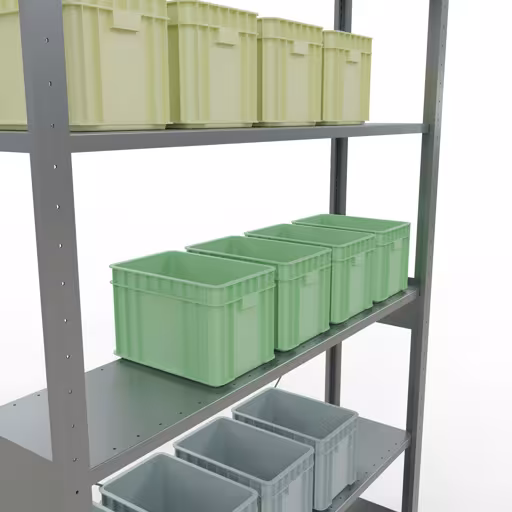 Andere Ansicht des Artikels Stecksystem Grundregal 2500x1300x300 mm, Typ 150 kg, verzinkt Andere Ansicht des Artikels Stecksystem Grundregal 2500x1300x300 mm, Typ 150 kg, verzinkt aus der Kategorie Stecksystem