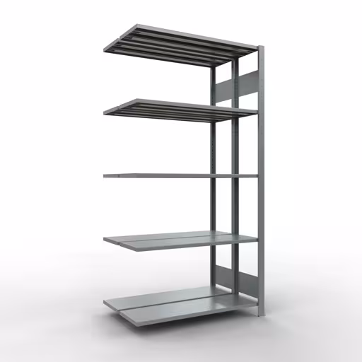 Abbildung Nr 11 des Artikels Anbauregal, Doppelregal, Fachbodenregal Stecksystem MULTIplus150, 2000 x 1000 x (2x300) mm (HxBxT), 2x5 Fachböden, Längenriegel, verzinkt aus der Produktgruppe Fachbodenregale von der Marke Schulte Lagertechnik
