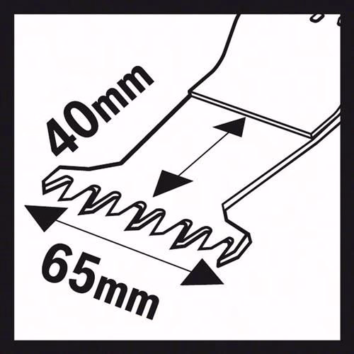 Tauchsägeblatt AII 65 BSPC Breite 65 mm Eintauchtiefe 40 mm Starlock 1er Packung 2608662354 BOSCH