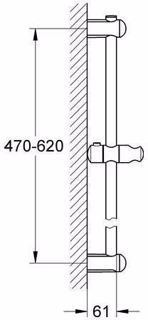 GROHE Brausestange Euphoria 27499 600 mm chrom